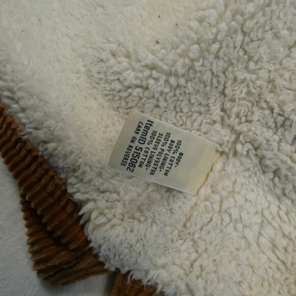 LL Bean Comfort Corduroy Shearling Lined Barn Coat - Picture 4 of 7